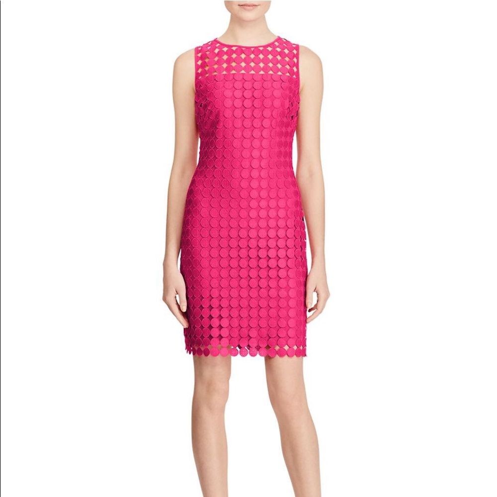 LAUREN RALPH LAUREN Melia Dot-Lace Sheath Dress -2